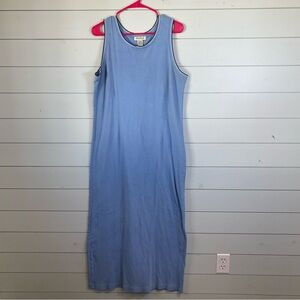 Eddie Bauer golf style blue dress women's size large